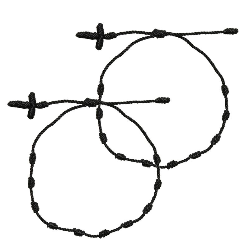 Set 2 Vòng Tay Bện Dây Đỏ May Mắn 7 Nút Cho Suc