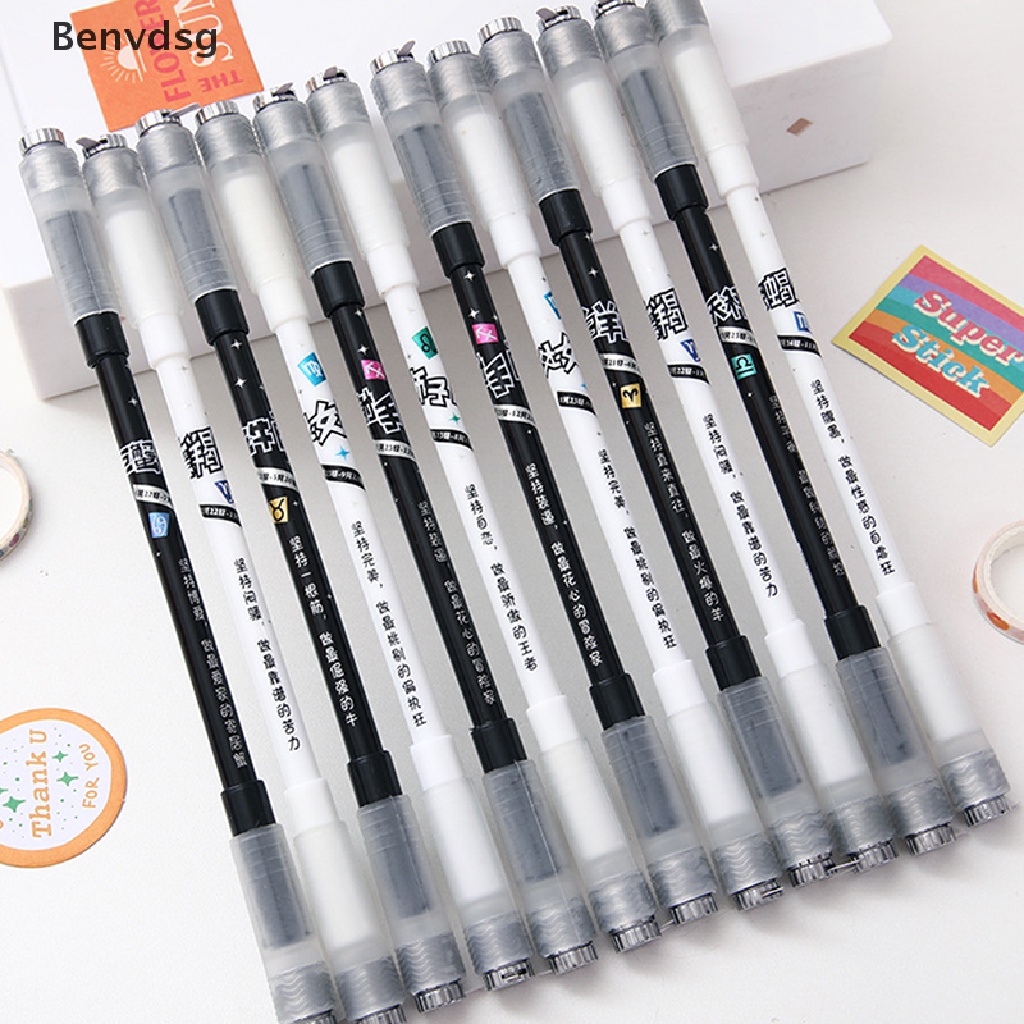 Bút Mực Gel Có Đèn Led 12 Cung Hoàng Đạo Dễ Thương
