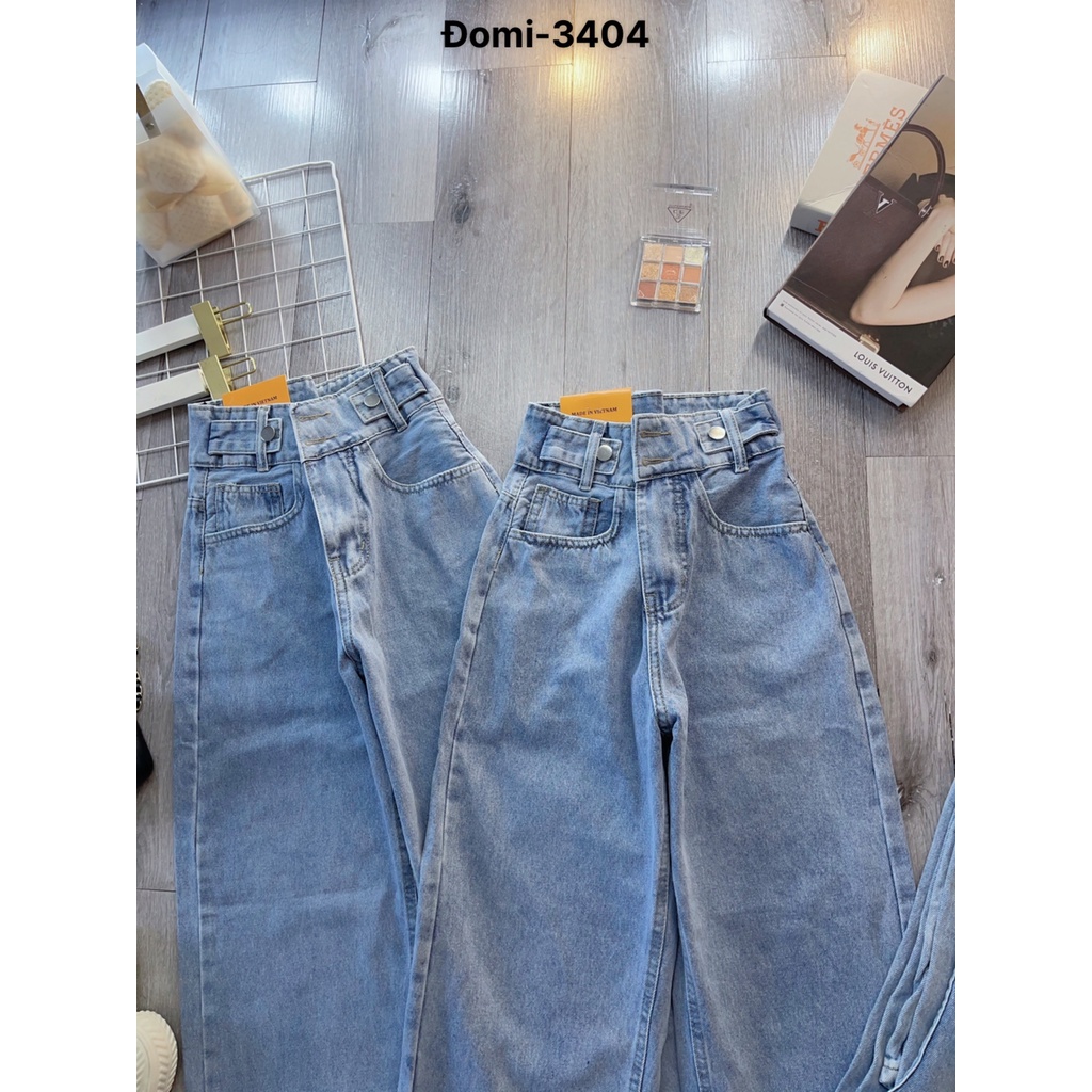 [MẪU MỚI VỀ] Quần Jean Ống Suông Bản Eo To Chuẩn Form Dáng