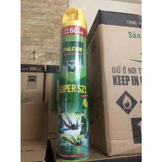 Bình xịt muỗi Falcon – super 600ml tặng thêm 60ml