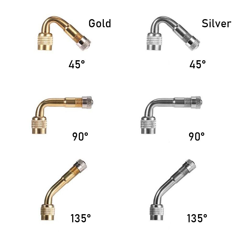 Set 1/2 van bơm hơi mở rộng 3 góc 45/90/135 độ chất lượng cao cho xe máy/xe hơi