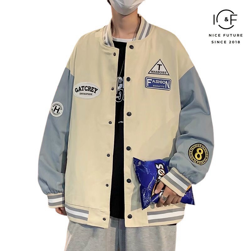 ÁO KHOÁC BOMBER NAM NỮ CHẤT LIỆU DÙ NGOẠI CAO CẤP HAI LỚP THÊU HỌA TIẾT