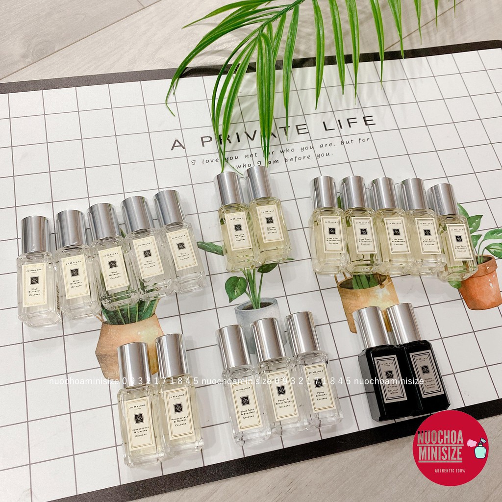 Nước Hoa Mini Jo Malone UnBox Poppy & Barley Cologne - Orange Bitters - Peony & Blush Suede - Wild Bluebell - Myrk&Tonka | BigBuy360 - bigbuy360.vn
