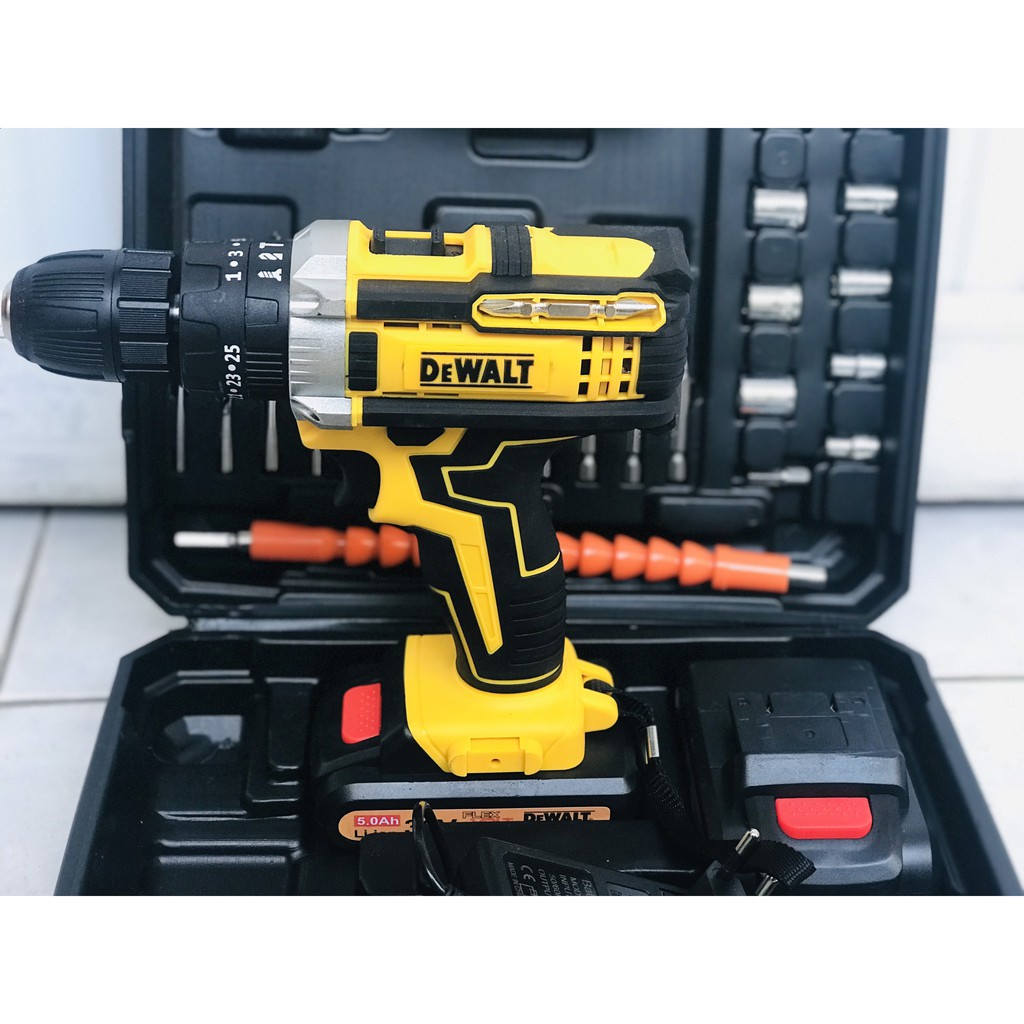 Máy Khoan Pin Dewalt 36V Có Búa Lõi Đồng loại 2 pin