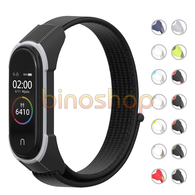 Dây đeo miband 4, miband 3 nylon PULSEIRA thể thao MIJOBS, dây đeo thay thế mi band 3, mi band 4 thể thao nylon MIJOBS