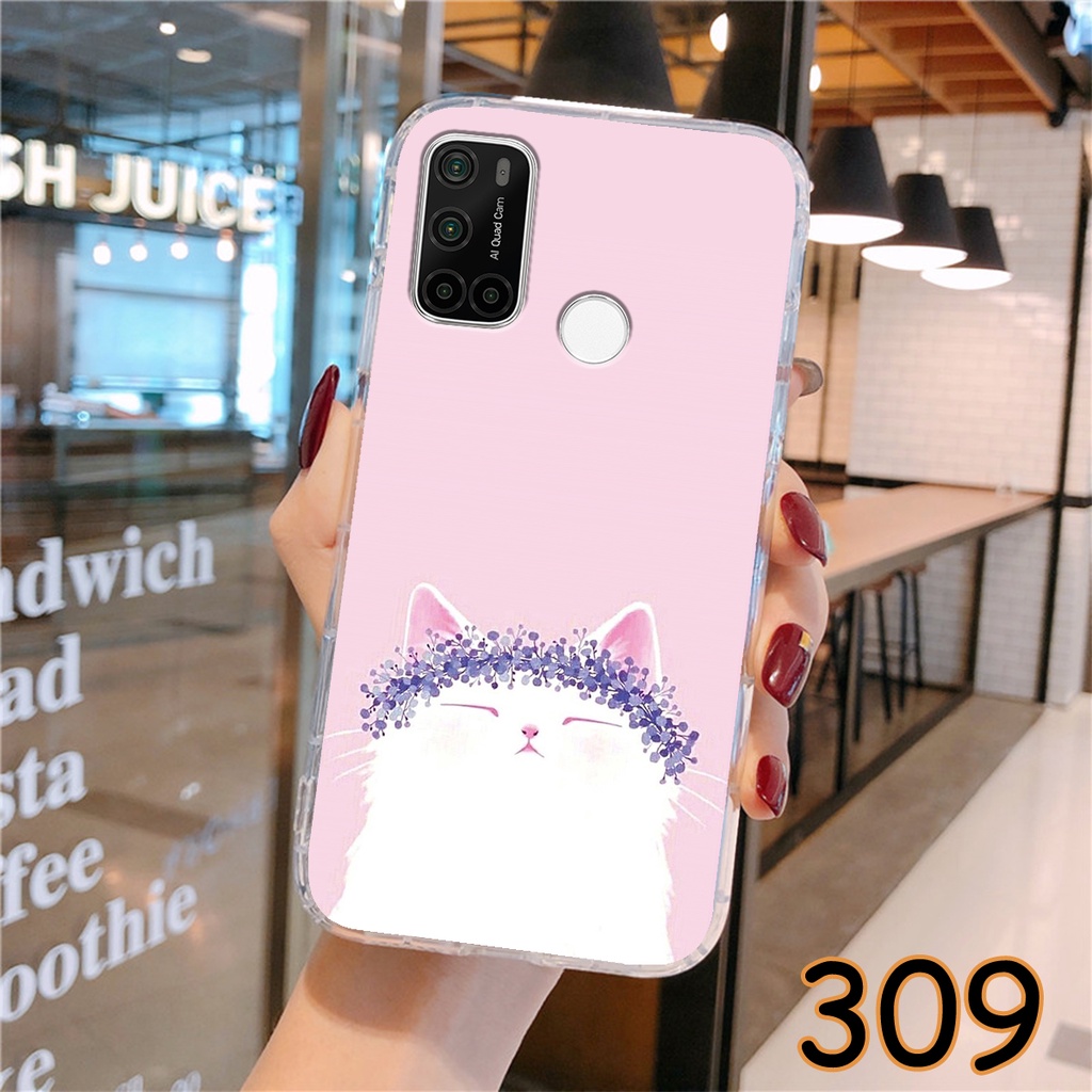 Ốp Lưng Vsmart Joy 4 - Joy 3 - Joy 2 Plus - Joy 1 in hình Cat&amp;Bear đáng yêu - Chất liệu Silicon siêu bền, bảo vệ máy