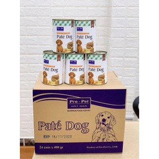 Pate Cho Chó Pro Pet Lon 400g – Thức Ăn Ướt Dinh Dưỡng Cao, Vị Gà Mềm Dễ Ăn Cho Chó Mọi Lứa Tuổi