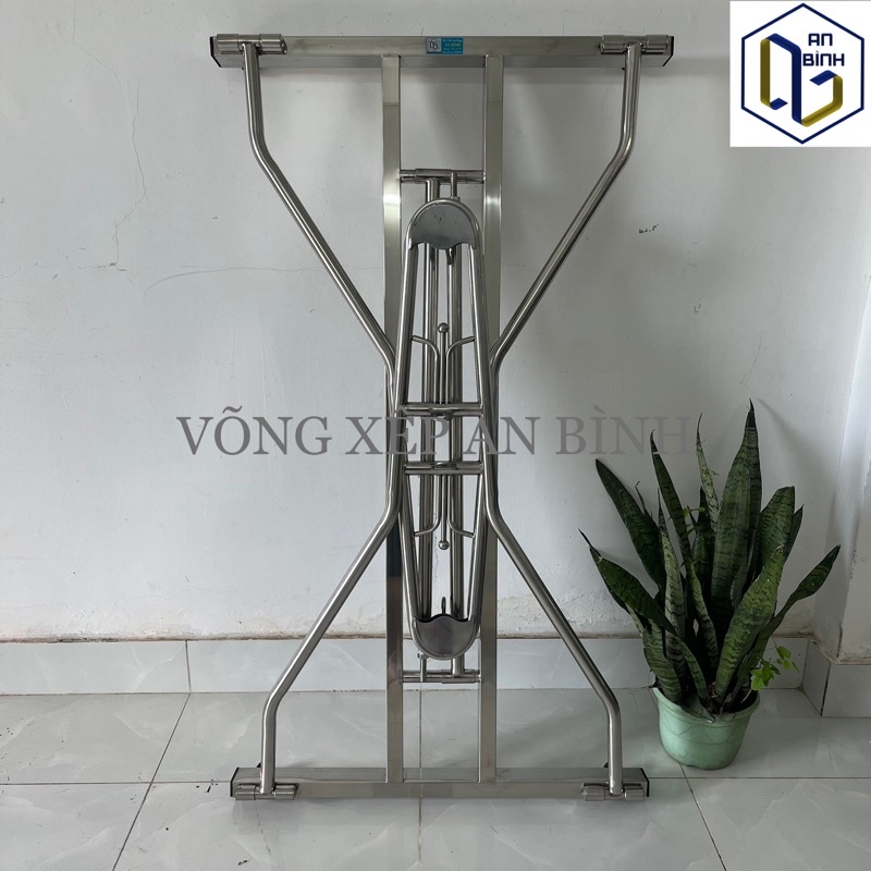 Bộ võng inox chân hộp cao cấp An Bình H36 tải trọng 250kg chất liệu Inox 100% - Hàng chính hãng