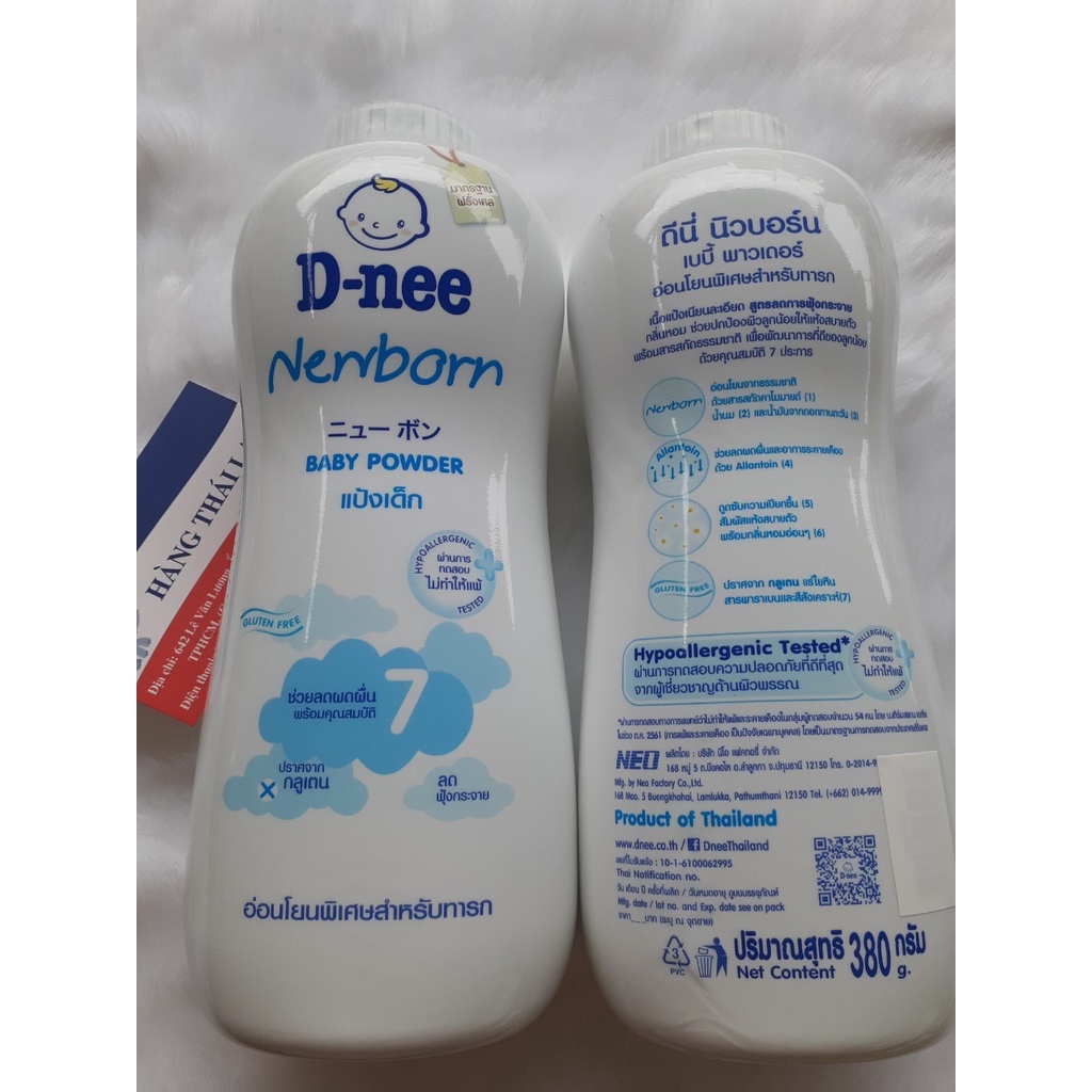 Phấn rôm Dnee Baby 380gr Thái lan