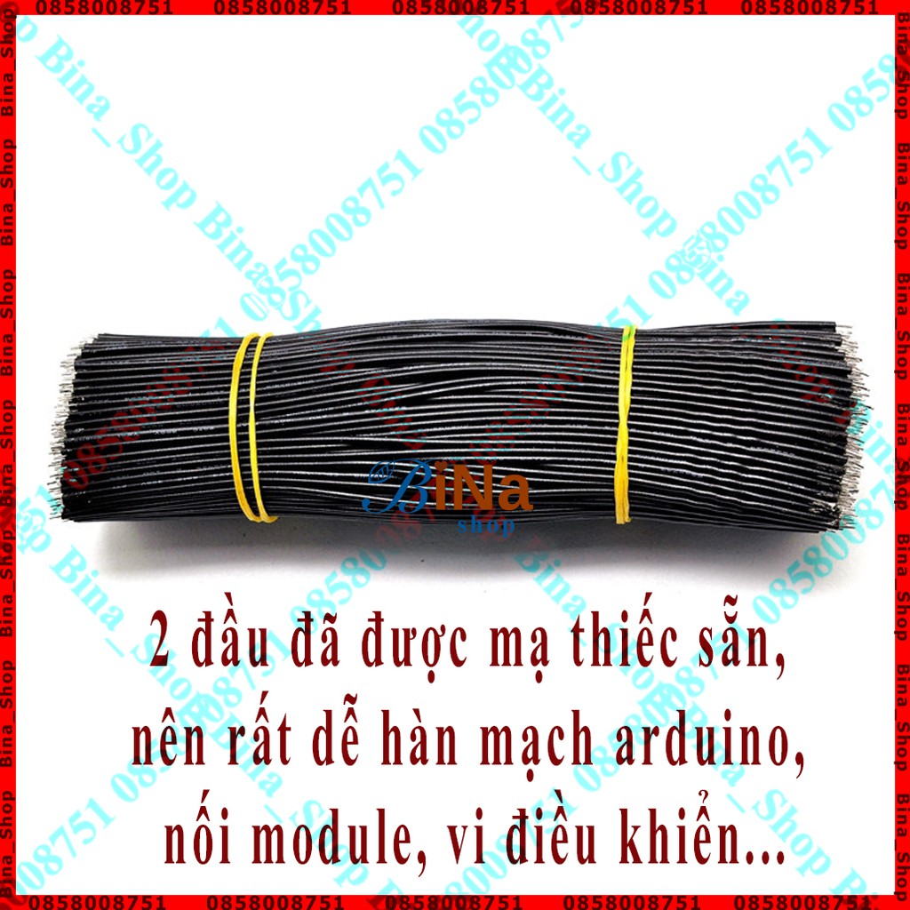 10 sợi dây điện đơn 24AWG tráng thiếc dài 10cm/20cm màu tự chọn