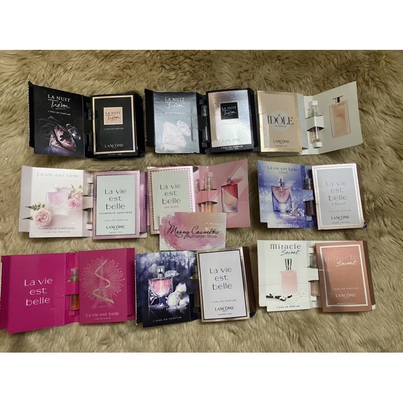 Vial mẫu thử nước hoa nữ Tresor Lanuit Musc Diamant/Idole/Lavie est Bella Happiness/Enrose/L’eclat/miracle Secret 1.2ml