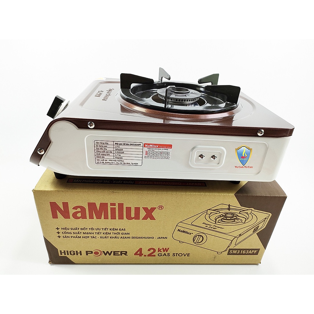 Bếp Ga Bếp Gas Đơn Namilux SM3163APF - Hàng Chính Hãng