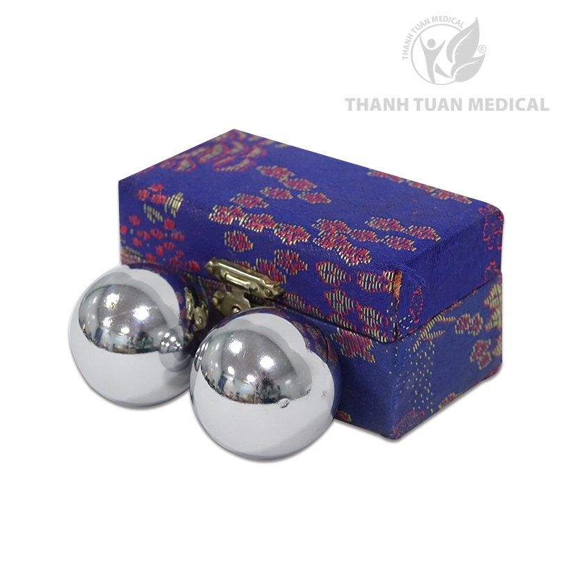 Dụng cụ tập tay, tập lực cho người chấn thương, sau tai biến: Bóng gai cao su, Bi Lăn Tay Inox và Kìm tập tay