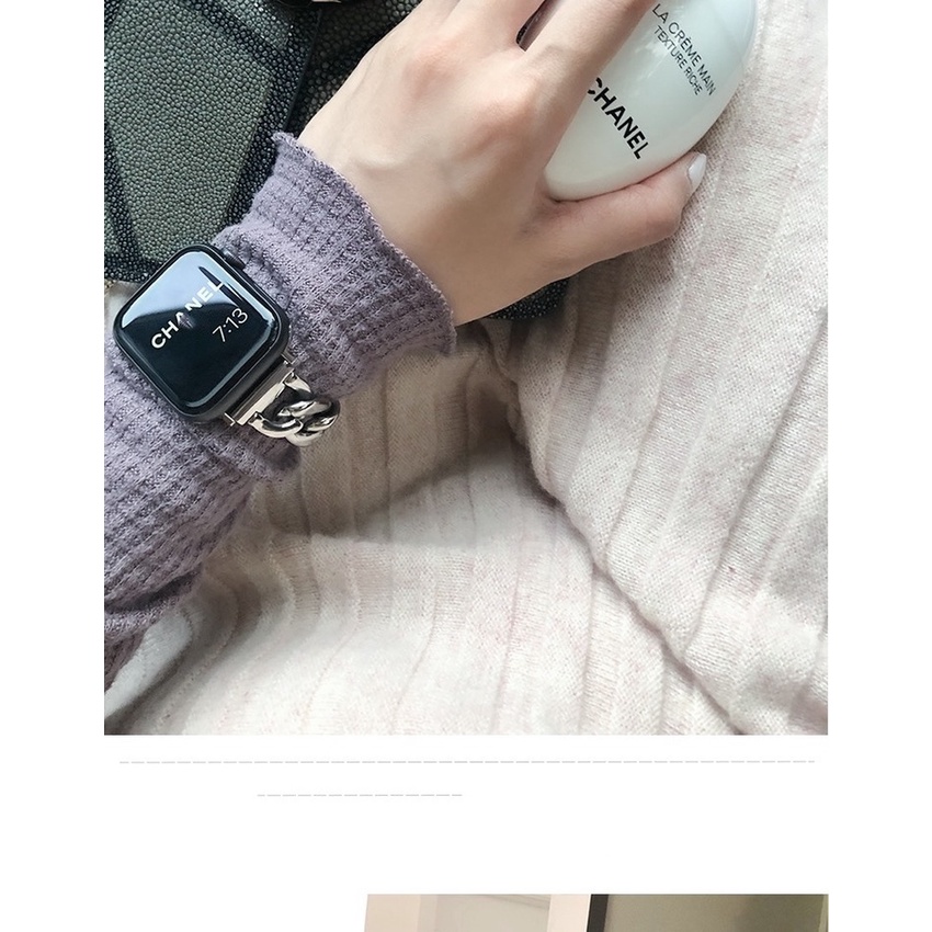 Dây đeo inox thích hợp cho đồng hồ Apple Watch 6 5 4 3 2 1 42mm 38mm 40mm 44mm