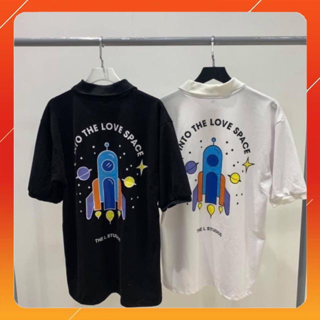 [ Giảm Mạnh ] Áo polo tay lỡ dáng rộng dưới 75kg - VŨ TRỤ SPACE ( Áo thun Dsquared2 )