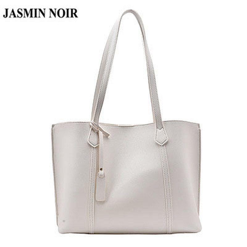 Túi tote JASMIN NOIR da PU hình vuông phong cách thời trang cho phái nữ