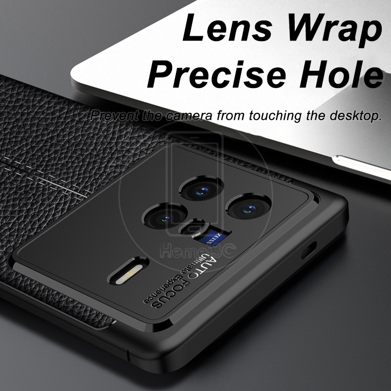 Ốp Điện Thoại TPU Mềm Kết Cấu Vải Cho Vivo X80 Pro X80Pro
