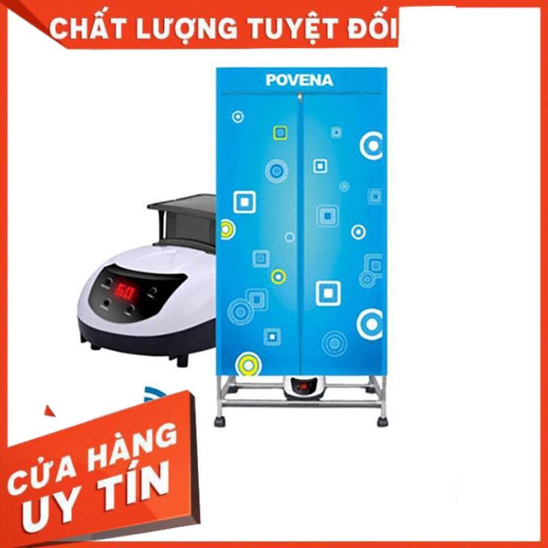 Tủ sấy quần áo, Máy sấy quần áo Povena CD1215, Bảo hành 12 tháng chính hãng, Tiết kiệm điện, Sấy siêu nhanh khô