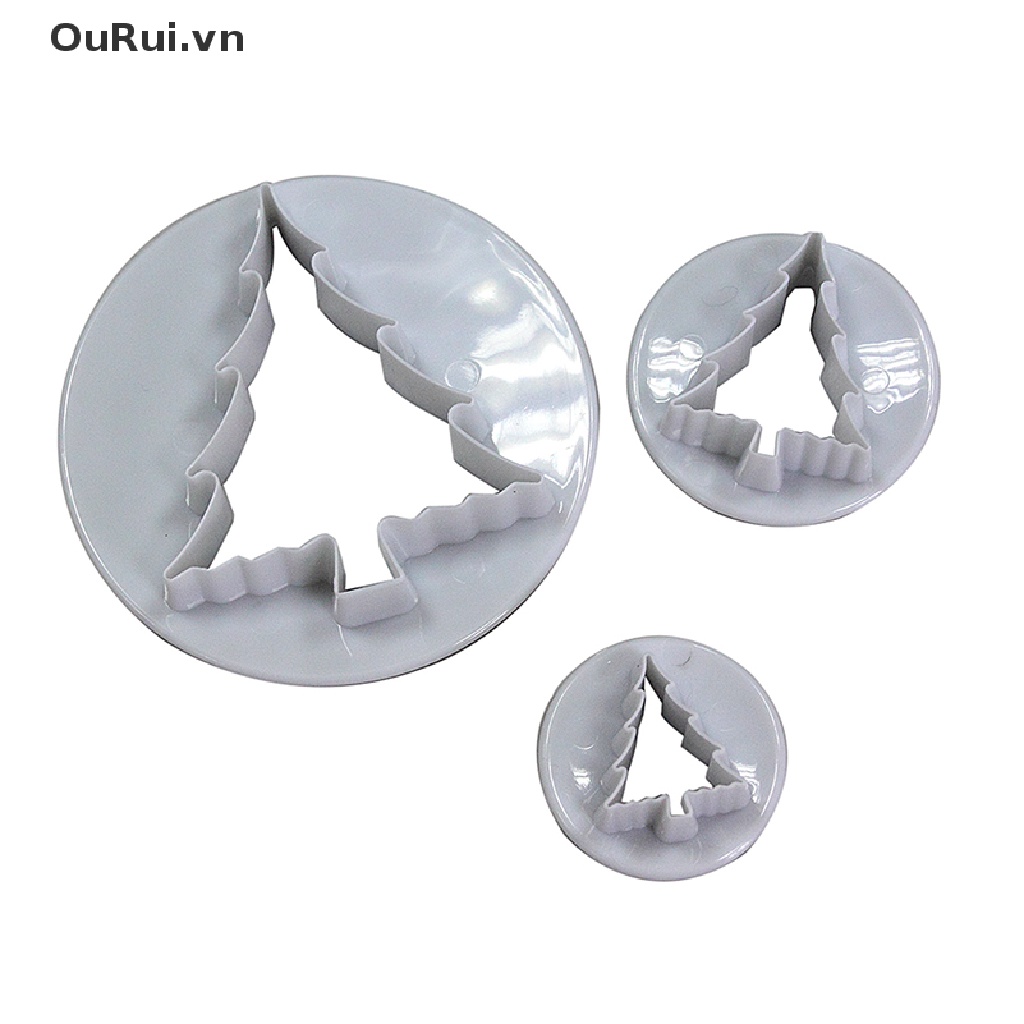 Bộ 3 Khuôn Cắt Bánh Quy Hình Cây Thông Giáng Sinh