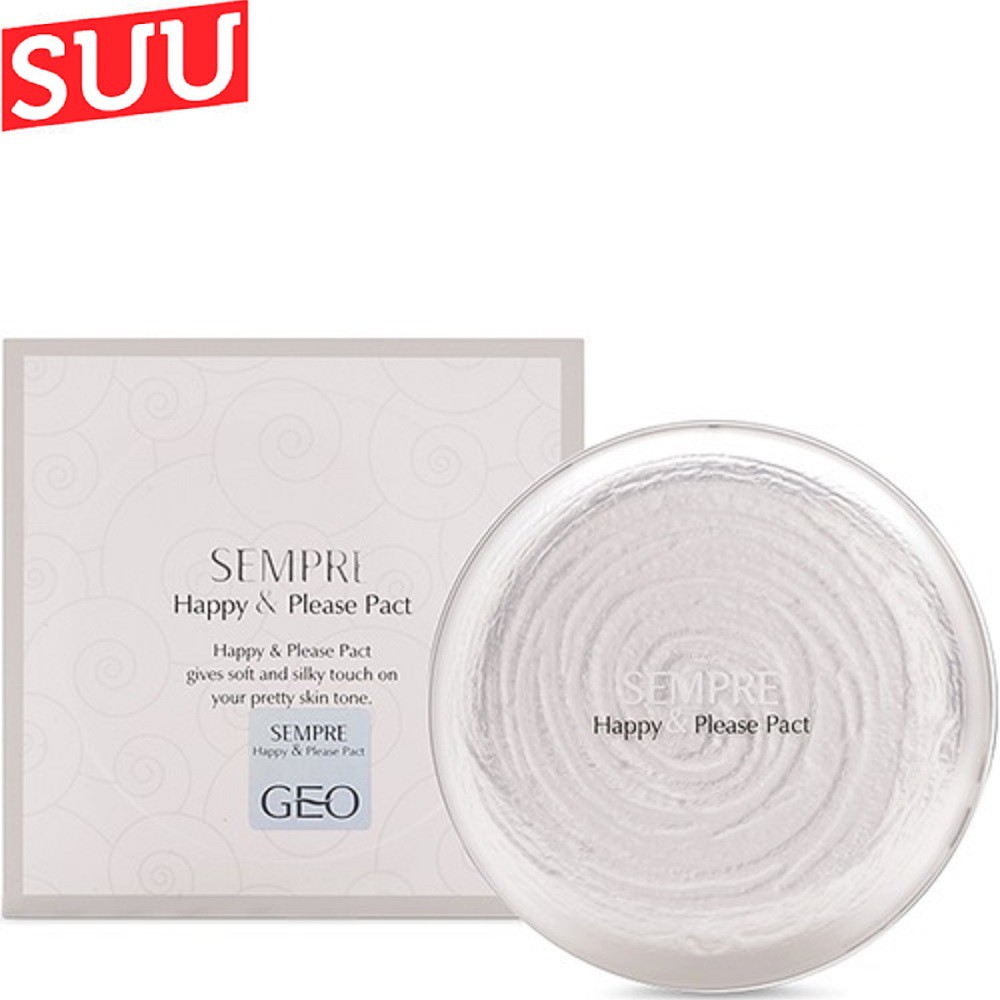 Phấn phủ Geo Ngọc trai Sempre Happy & Please Pact suu.shop cam kết 100% chính hãng