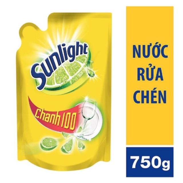 Nước rửa chén Sunlight 750gr (Túi)