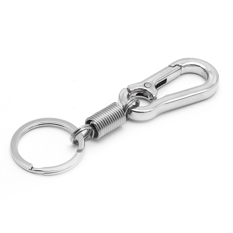 Móc Treo Chìa Khóa Bằng Thép Không Gỉ Có Thể Thu Gọn Chống Thất Lạc Mới
