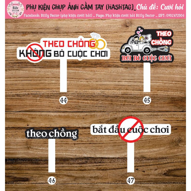 Phụ kiện chụp ảnh cầm tay chủ đề cưới 3
