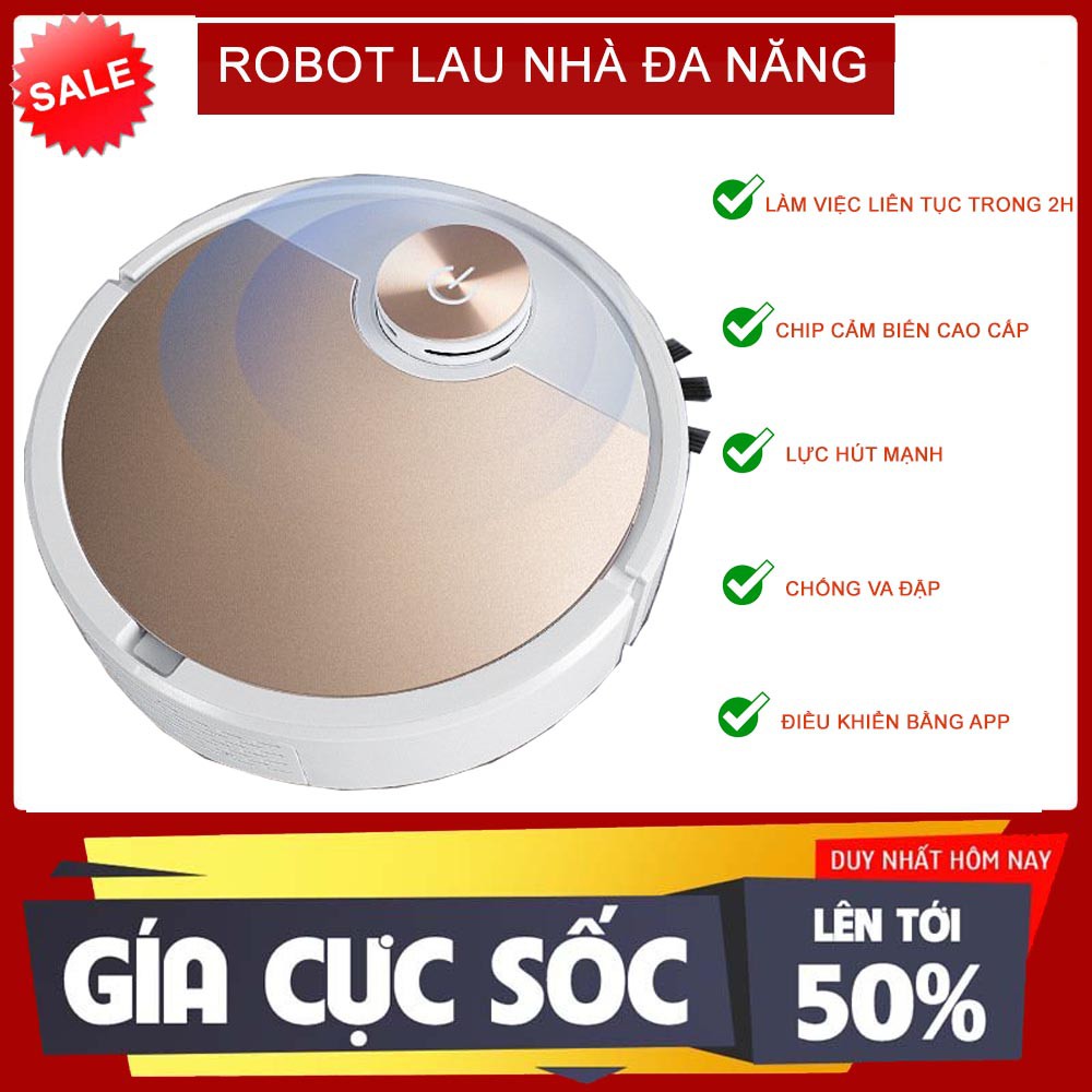 (DEAL SỐC) Robot Hút Bụi, Robot Hút Bụi Lau Nhà, Robot Thông Minh, công suất cực lớn/ Bảo Hành Dài Hạn/ Mua Ngay!!