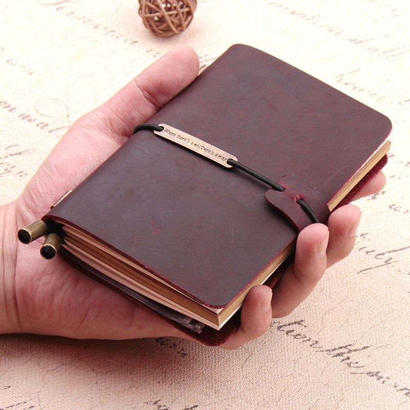 Sổ Tay Du Lịch Bằng Da Handmade Dành Cho Nam Và Nữ 5.2 x 4Inch
