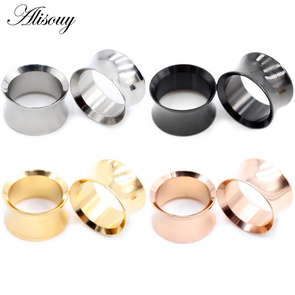 Alisouy Set 2 Khuyên Nong Tai Bằng Thép Không Gỉ Cá Tính