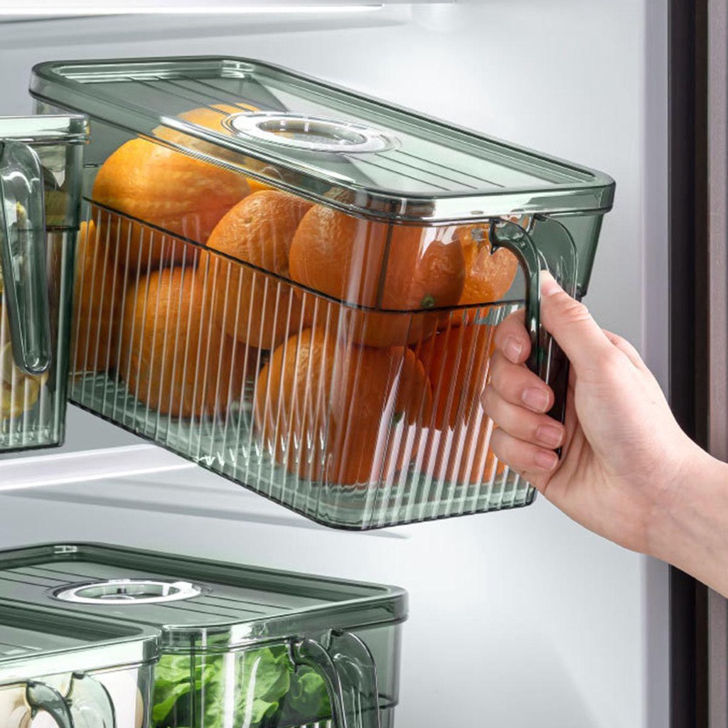 Cabezant fridge drawer kitchen home removable eco-friendly anti-slip with handle storage organizer