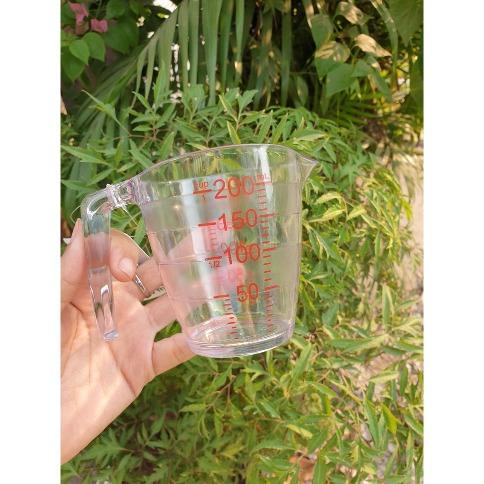 Cốc đong YOKO INOCHI nhựa định lượng 200ml dung dịch chia vạch dụng cụ đo lường nhà bếp thông minh , ly pha chế