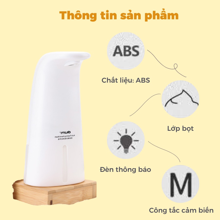 MÁY TẠO BỌT NƯỚC RỬA TAY, SỮA RỬA MẶT 003 TỰ ĐỘNG CẢM ỨNG HỒNG NGOẠI THÔNG MINH