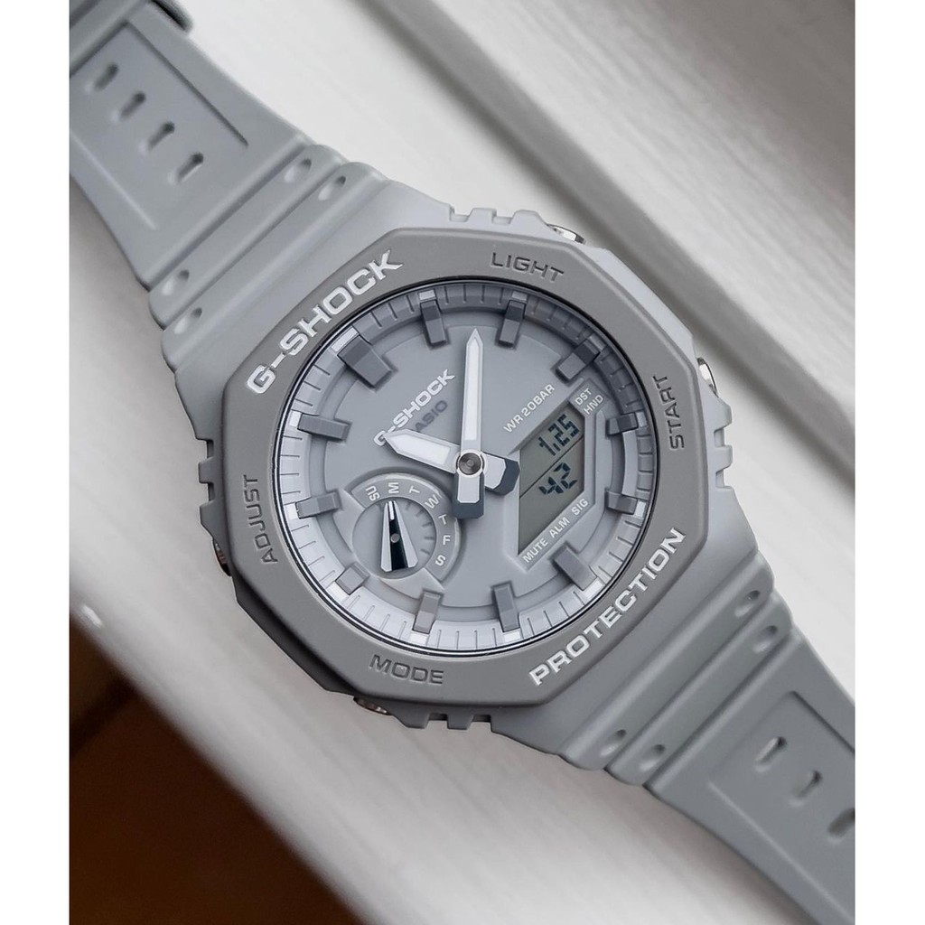 Đồng hồ Nam Dây Nhựa Casio G-Shock GA-2110ET-8ADR chính hãng bảo hành 5 năm Pin trọn đời