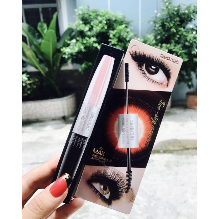 Mascara không thấm nước dày mi 2 đầu Sivanna Colors 6X