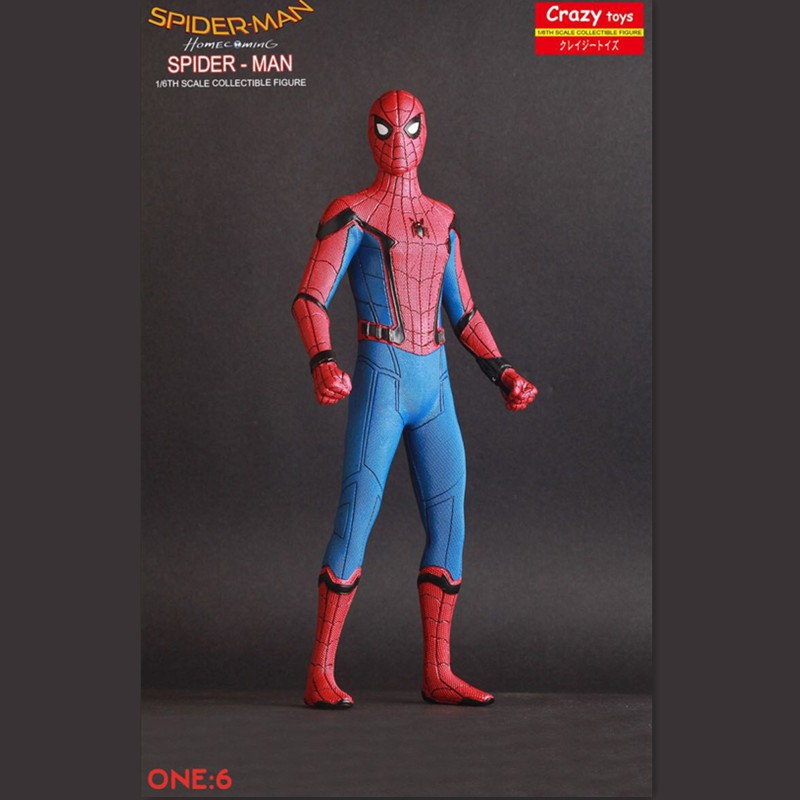 Mô hình Crazy Toys Spider Man Homecoming 1/6 30cm  Spiderman