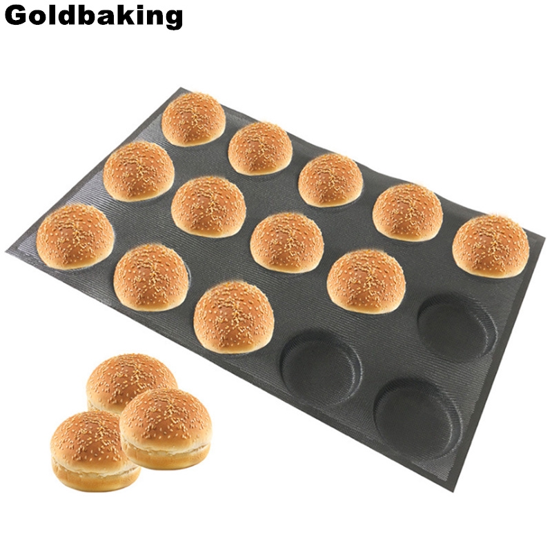 Khuôn Silicone Không Dính Dùng Làm Bánh Hamburger Tiện Dụng