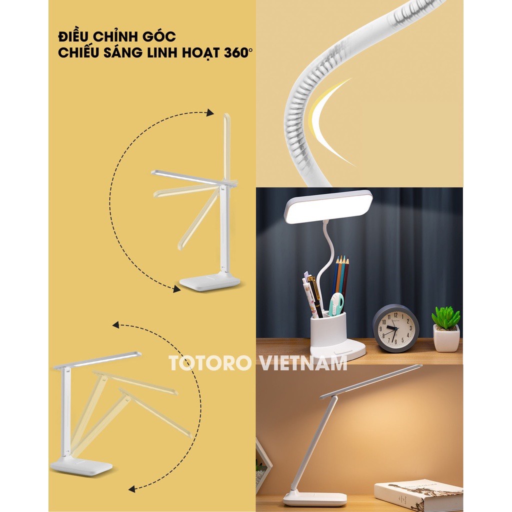 Đèn LED để bàn chống mỏi mắt, chống cận Hỗ Trợ Làm Việc , Học Tập