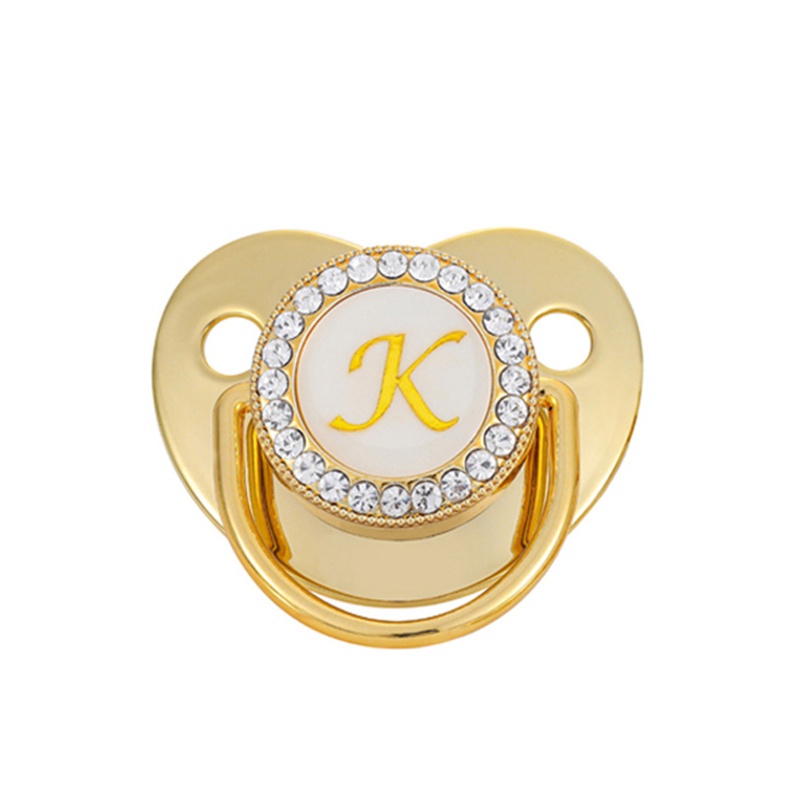 Núm ti giả họa tiết 26 chữ cái bằng silicone không chứa BPA an toàn cho bé