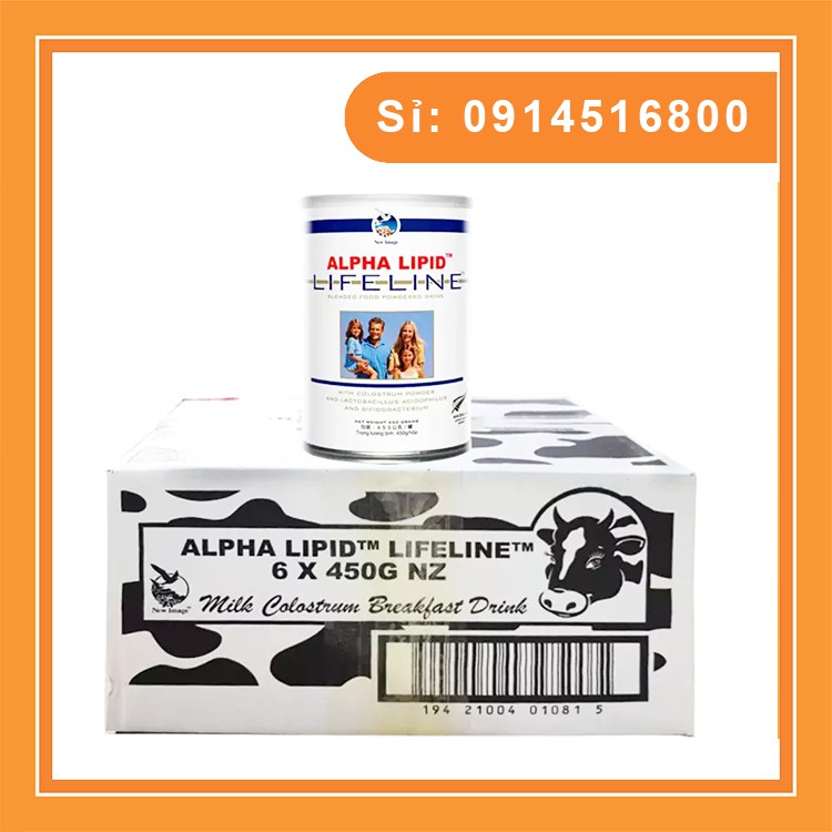 Combo 3 lon Sữa non Alpha lipid New Zealand 450g