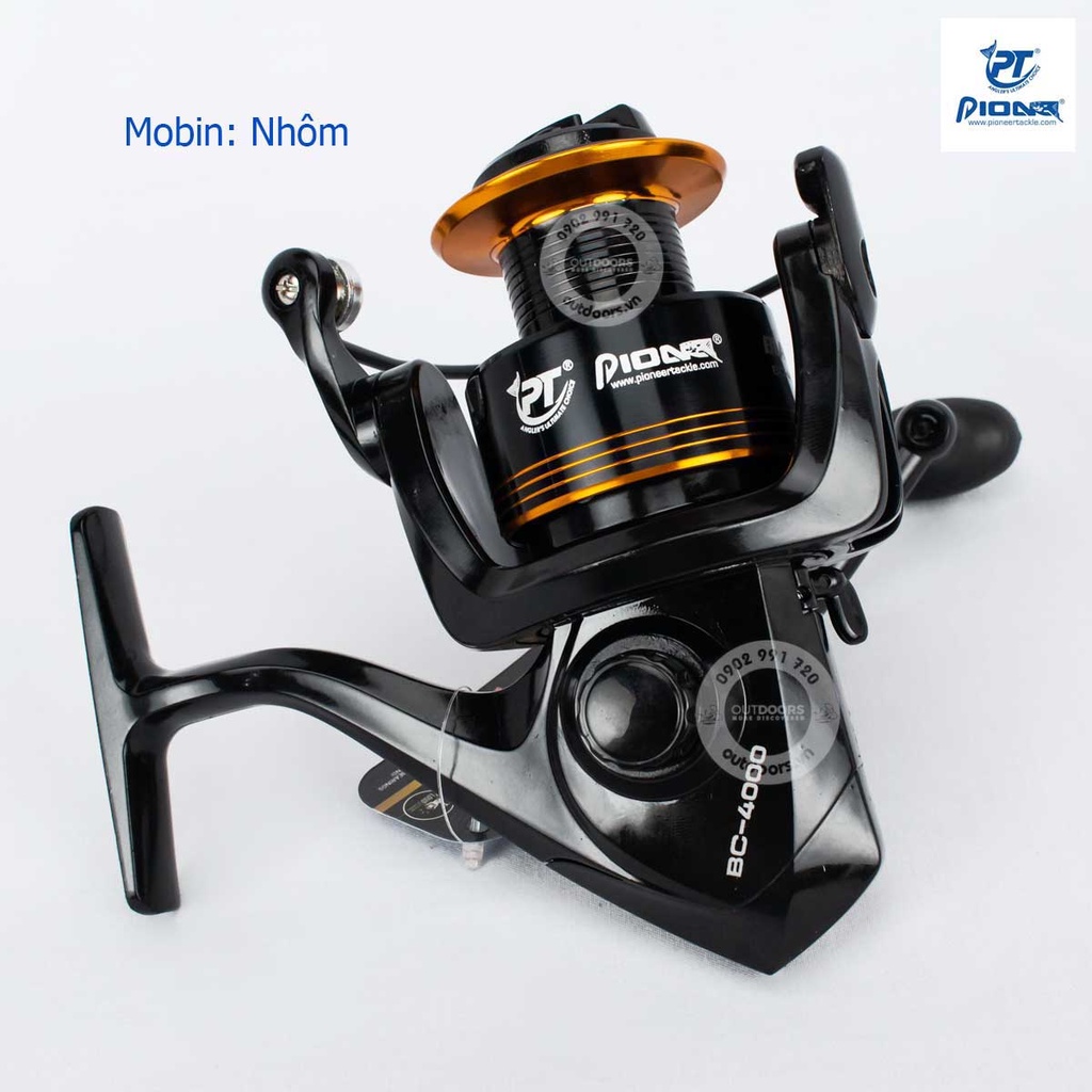 Combo Cần câu máy Shimano BigFish đủ size và Máy câu Pioneer Black Cat BC-3000 giá siêu hạt dẻ