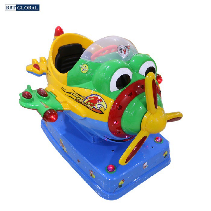 Đồ chơi nhún điện trẻ em khu vui chơi hình máy bay BBT Global 1016