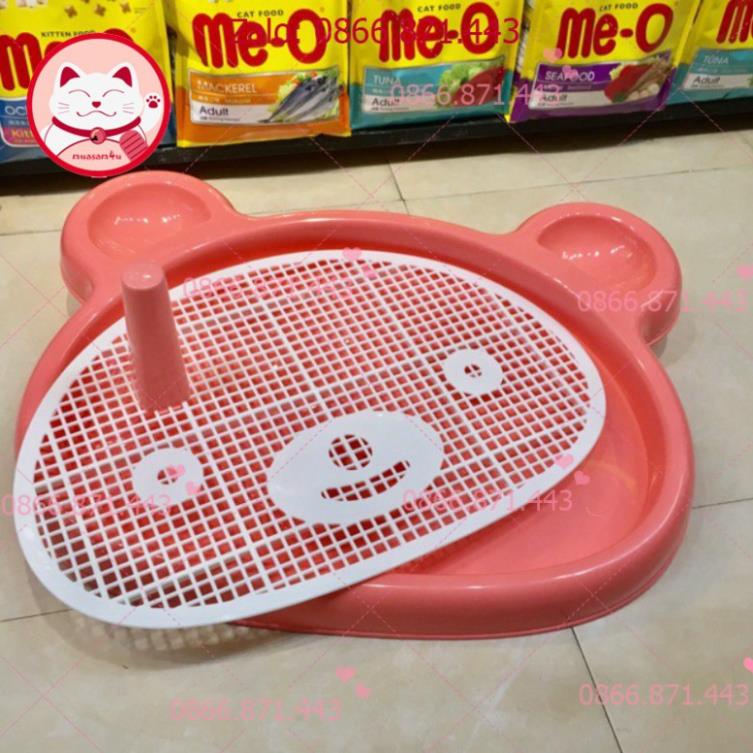 ⚡𝐅𝐑𝐄𝐄𝐒𝐇𝐈𝐏⚡ KHAY VỆ SINH SINH CHÓ MÈO HÌNH MẶT GẤU