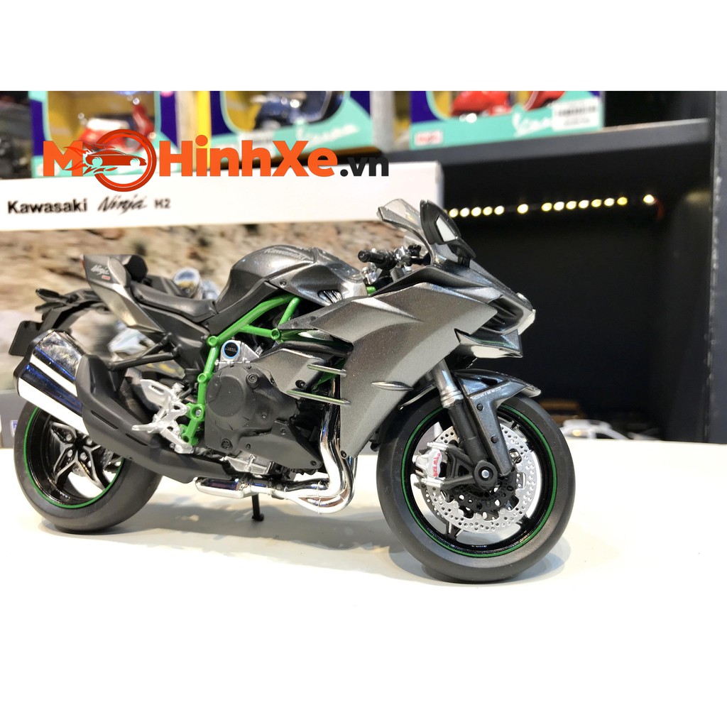 [Mã SRBACK010912 hoàn 20K xu đơn 50K] MÔ HÌNH XE KAWASAKI NINJA H2 1:12 AUTOMAXX