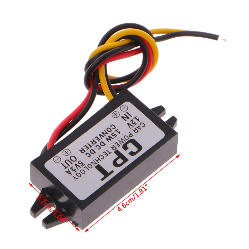 Bộ điều tiết chuyển đổi DC/DC12V sang 5V 3A 15W LCD