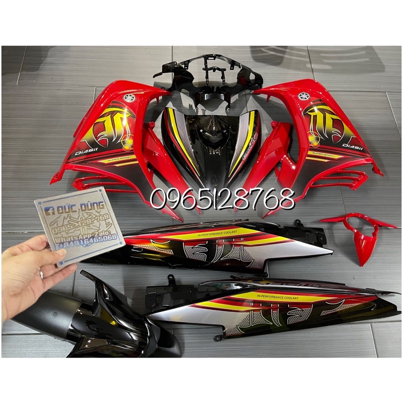 Dàn áo Ex 135 đỏ đen tặng tem