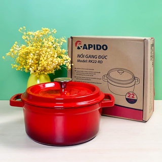 Nồi gang đỏ rapido size 20- hàng chính hãng