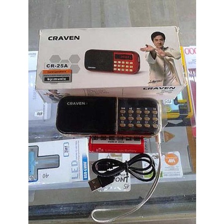 Loa nghe nhạc,nghe kinh đa năng Craven CR-25A hát FM,usb,thẻ nhớ...