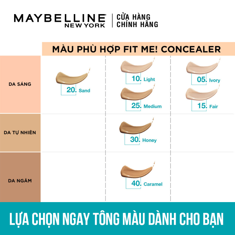 Maybelline Che Khuyết Điểm Mịn Lì Fit Me Concealer 6.8ml