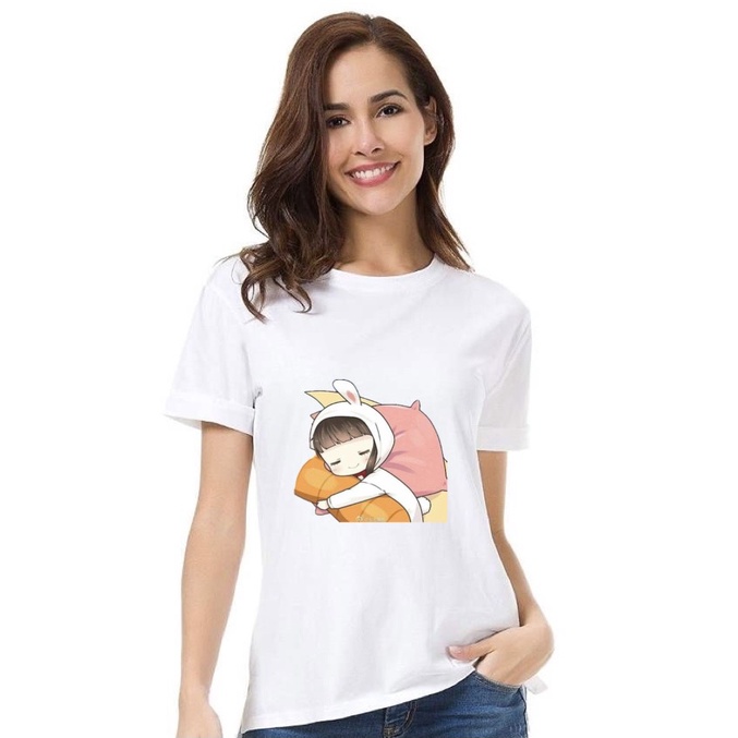 áo thun cặp đôi dễ thương ôm cà rốt